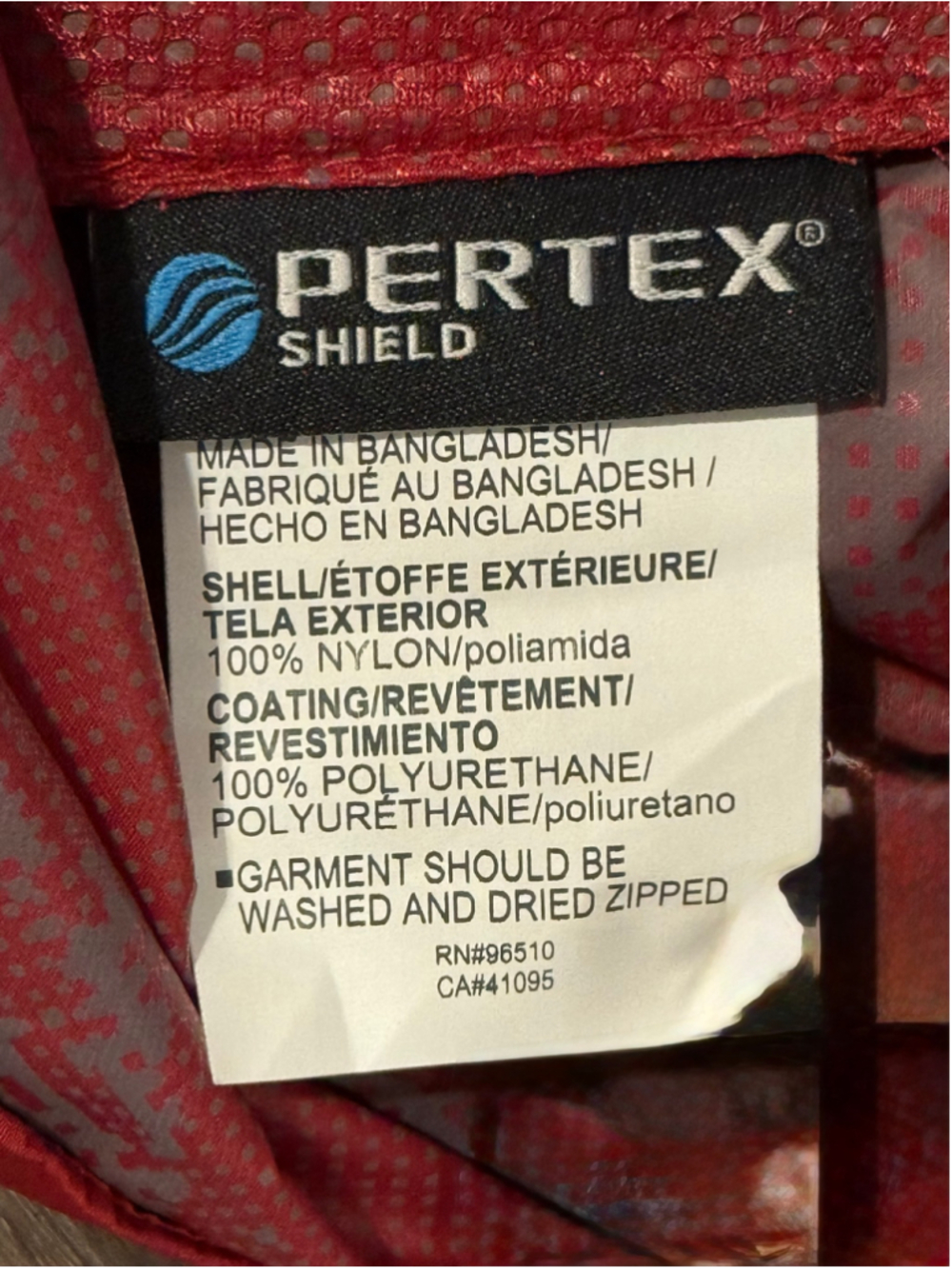 NWT Under Armour Men's Red Pertex Shield Windbreaker Jacket Sz XXL 1306193 - Picture 7 of 9